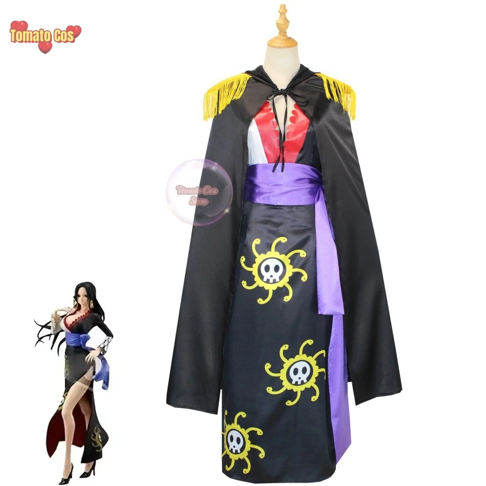 

Anime Boa Hancock Cosplay Costume Tops Skirt Accessories Suit Oka Shichibukai Female Emperor Role Play Cheongsam Halloween