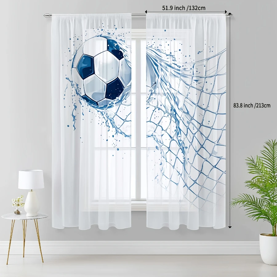 Lot de 2 rideaux voiles imprim - Curtain Sheer Voile avis et prix