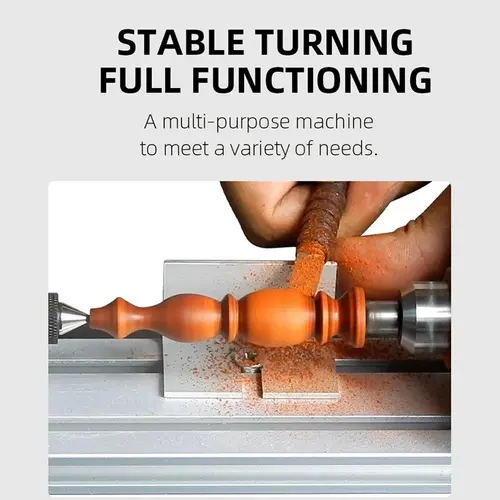 Imagen 2 del producto Mini Torno de 12-24V para Perlas de Buda, Máquina Multifunción Compacta para Pulir y Lijar Madera, Herramientas Rotatorias para Joyería