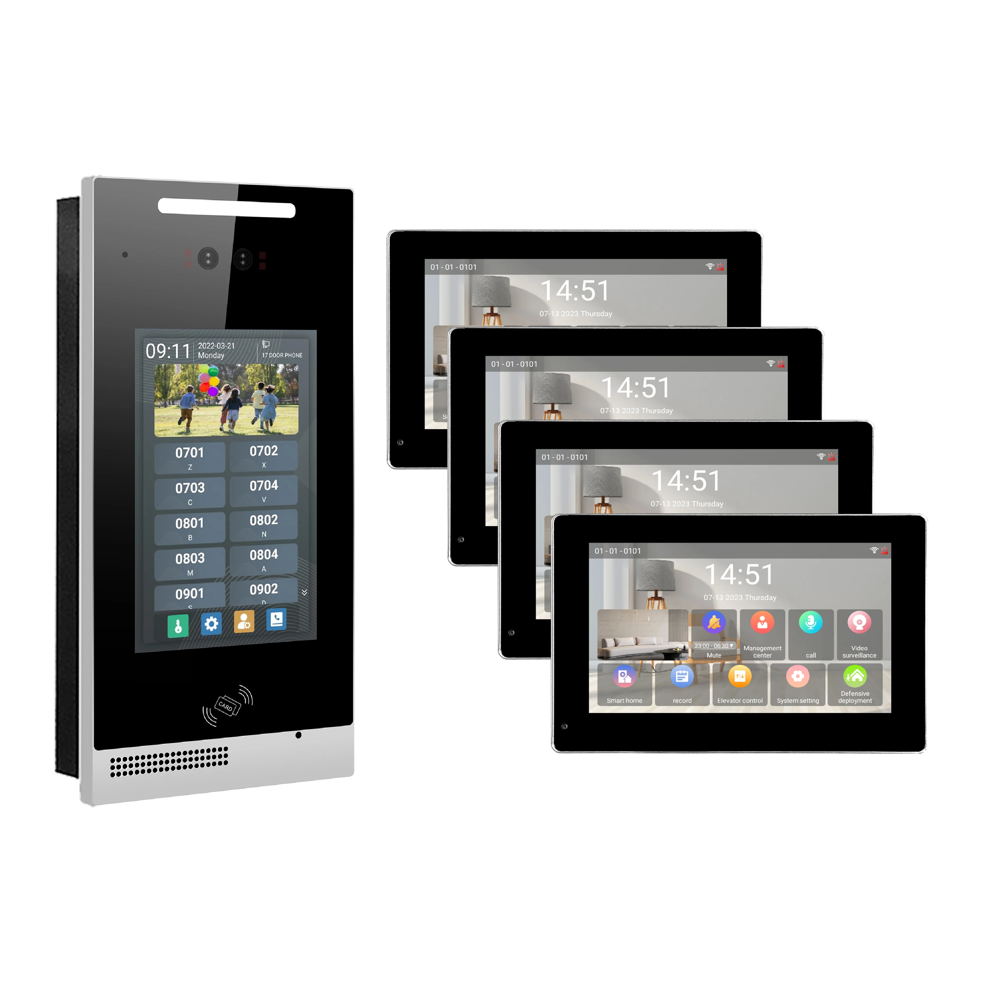 Video Interkom Pintar Dalam Ruangan Kamera Pintu Interkom Tahan Air Sistem Interkom Sistem Kontrol Akses