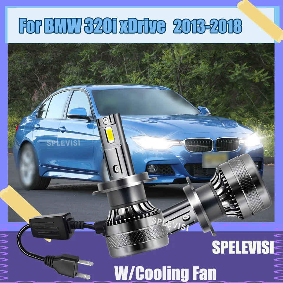 

2Pc 499 H7 LED Car Light Headlight 12V 6000K Turbo High Power Shockproof Lamps For BMW 320i xDrive 2013 2014 2015 2016 2017 2018