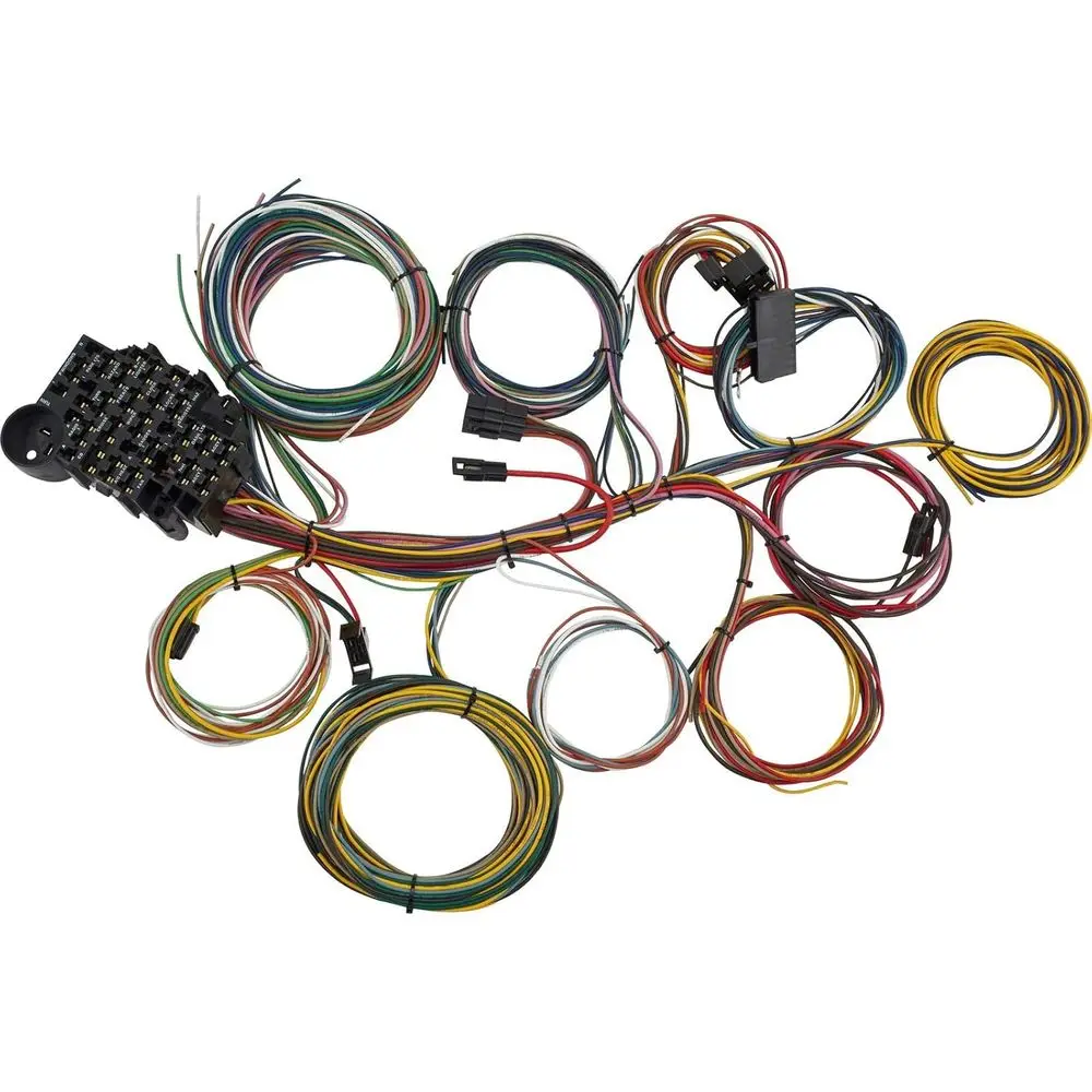 

Automotive Wiring Harness Kit with Insulated Copper Wires, Suitable for Restorations, Custom Builds, and Engine Swaps