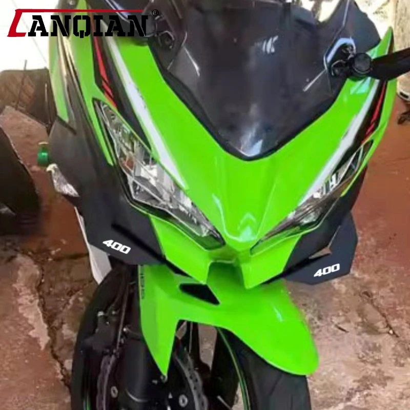 

For Kawasaki Ninja 250 Ninja 400 2018-2021 2022 2023 2024 Aluminum Front Wing Fairing Winglets Downforce Wings Air Deflector