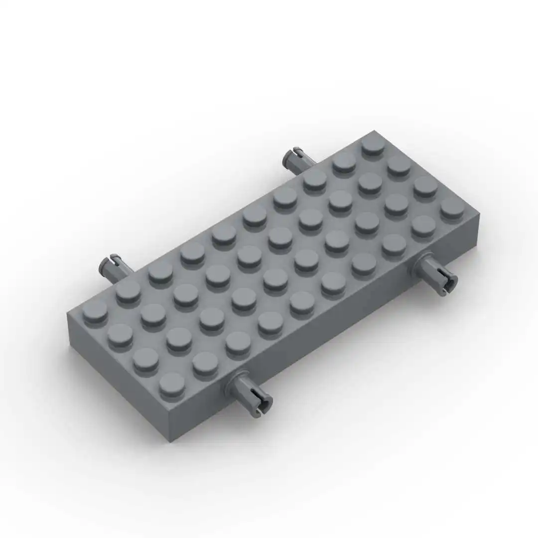 Small particle building block MOC 30076 4x10 automobile construction vehicle chassis assembly toy model spare parts DIY