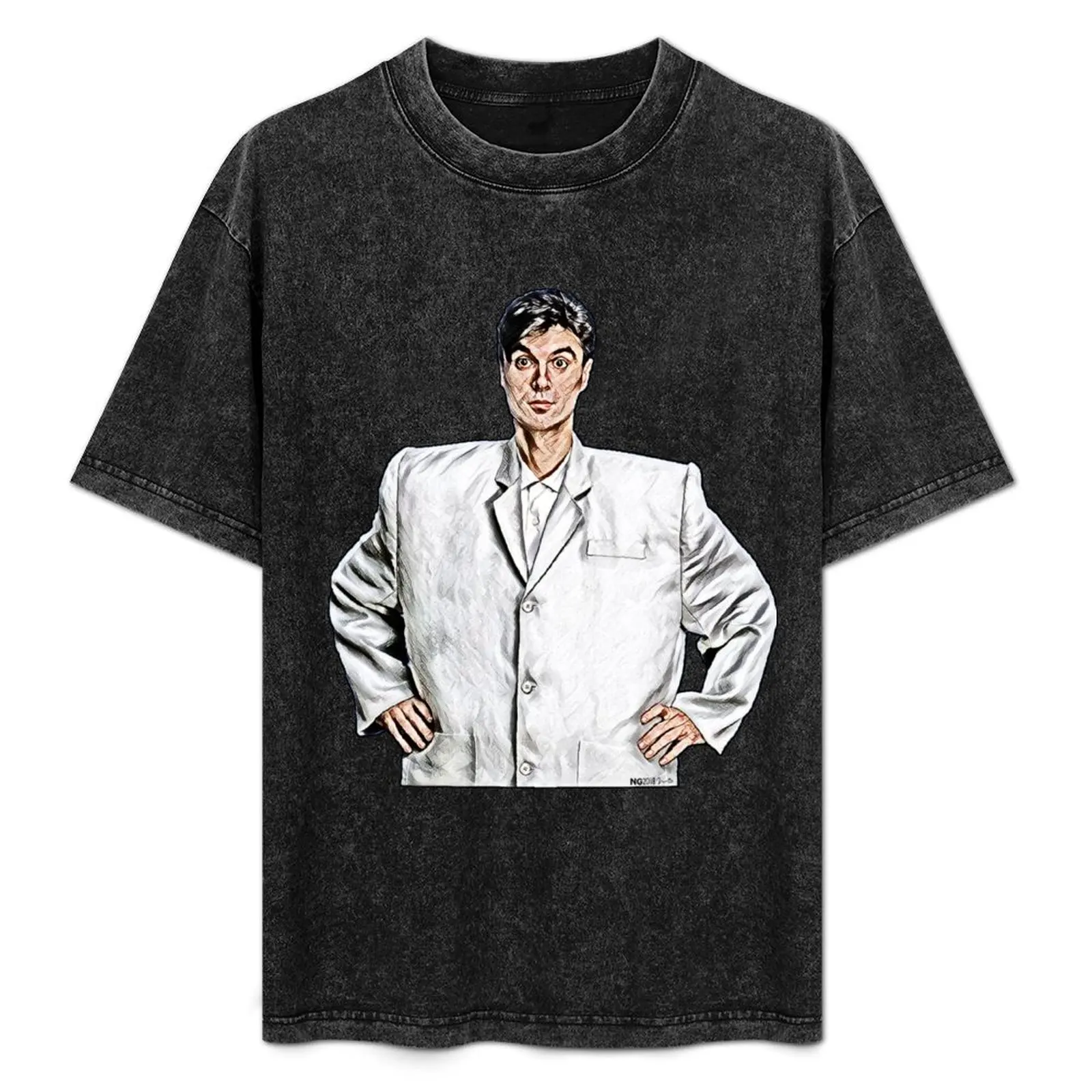 

David Byrne Big Suit T-Shirt Plus Size Quick Dry Sports Tee