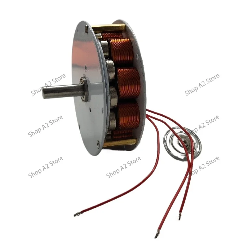 Micro disc type with iron core generator, strong magnetic, low speed, high power generation, multi-pole, three-phase alternator