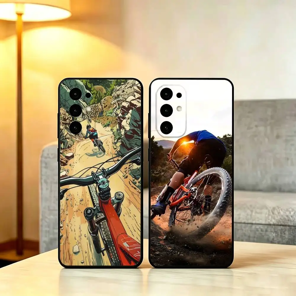 

Mountain B-biking Phone Case Soft black For Samsung S25,S24,S21,S22,S23,S30,Ultra,S20,Plus,Fe,Lite
