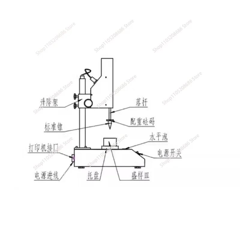 Digital Soil Liquid Limit Cone Penetrometer for Soil Index Properties