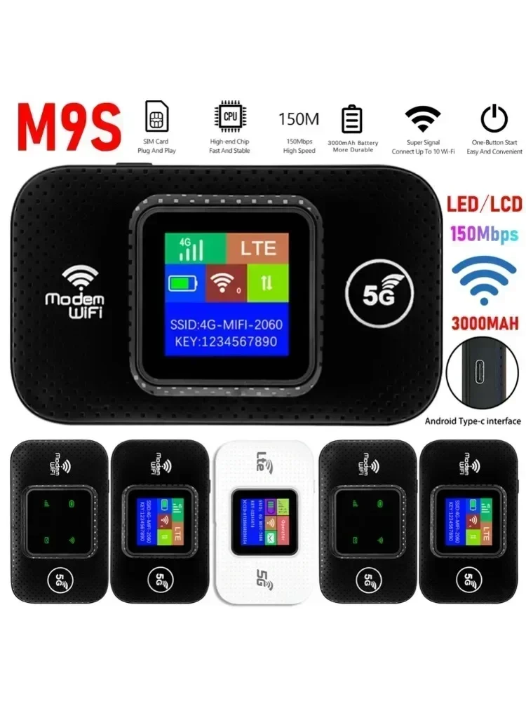4G/5G Mobile WIFI Router 150Mbps 4G LTE Wireless Router Mit Sim Karte Slot tragbare Tasche MiFi Modem Auto Mobile Wifi Hotspot