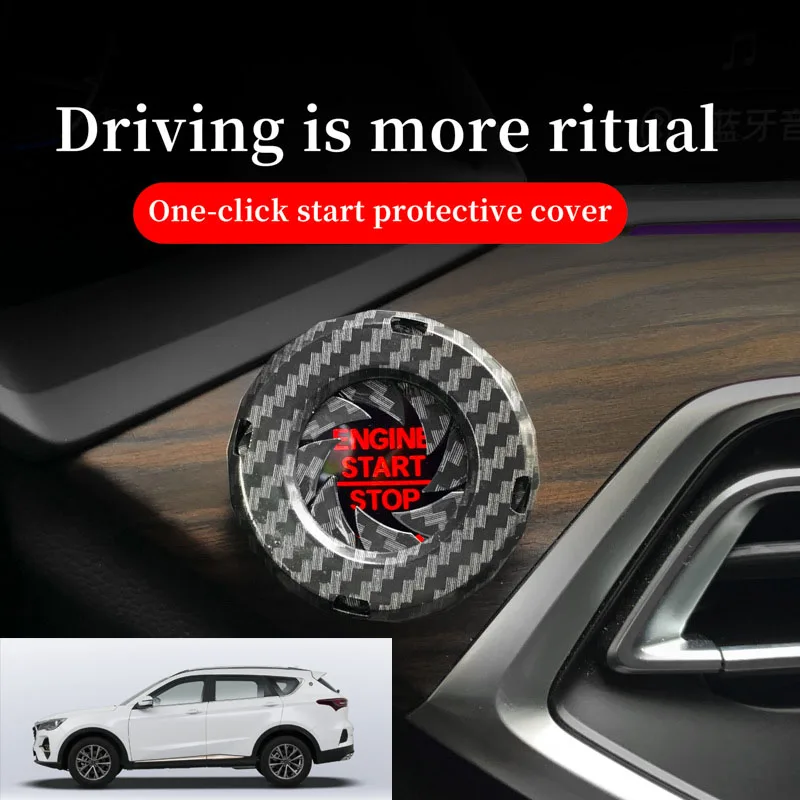 FOR JETOUR Car one-button start decorative ring knob-type decorative cover ignition device switch hidden protective cover