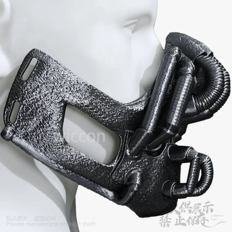 Dark Anime Movie Knight Cosplay Bane Black Skull 3D Maschera di acido polilattico Horror Halloween Festa di Natale Uomo Cos Personalizzato