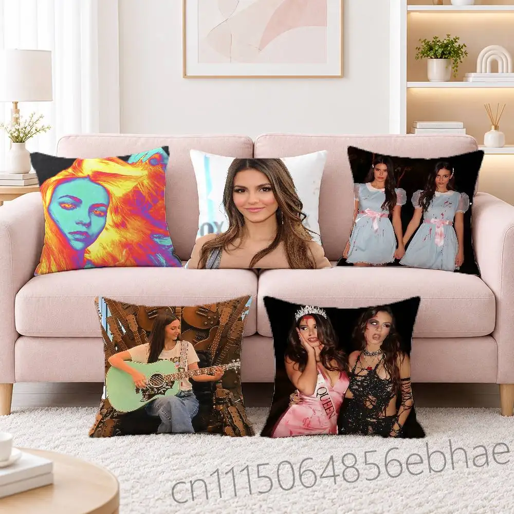 FOR Victoria Justice Pillow Case Comfy Pillow Cover Cute Funny Pillowcases For Sofa Car Home Decor