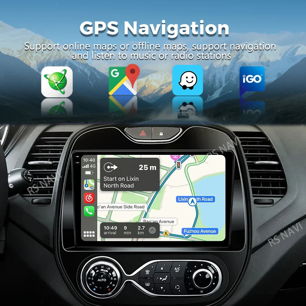 Android 15 For Renault Kaptur Captur 2016- 2019 2K QLED Android Car Radio Multimedia Video Player GPS Stereo CarPlay Navigation