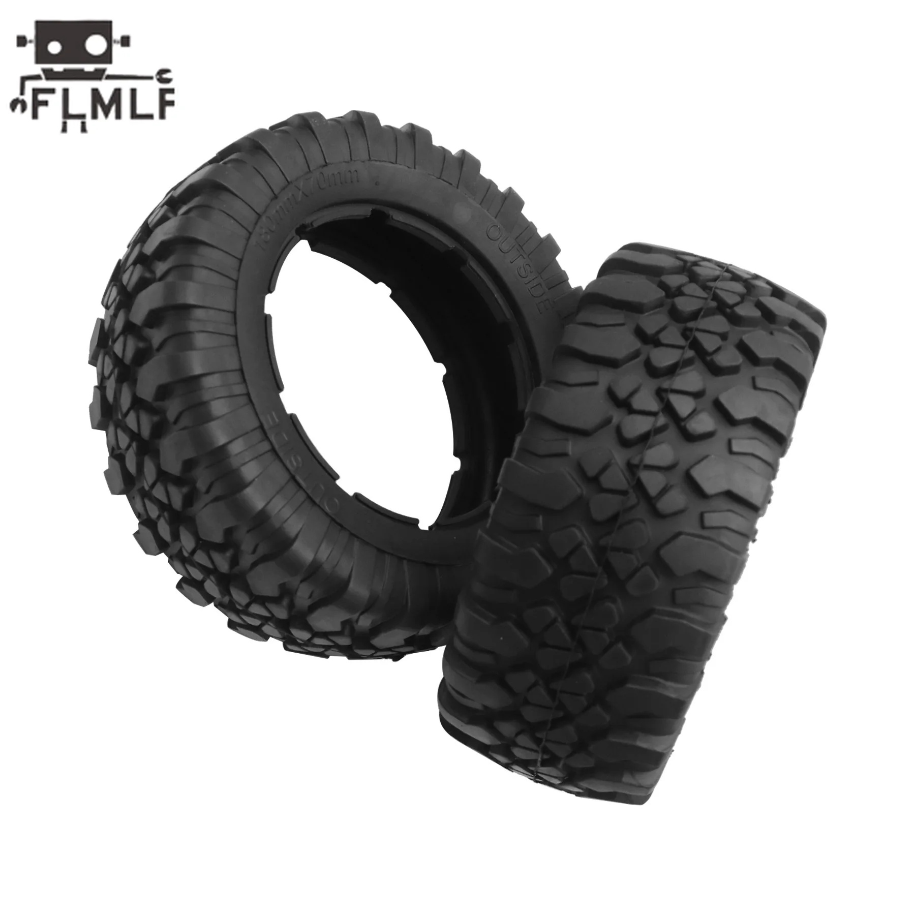 All Terrain Gravel Tire 180X70MM for 1/5 Losi 5ive-t 1.0 2.0 Rovan LT SLT XLT DTT FID QL Truck Parts