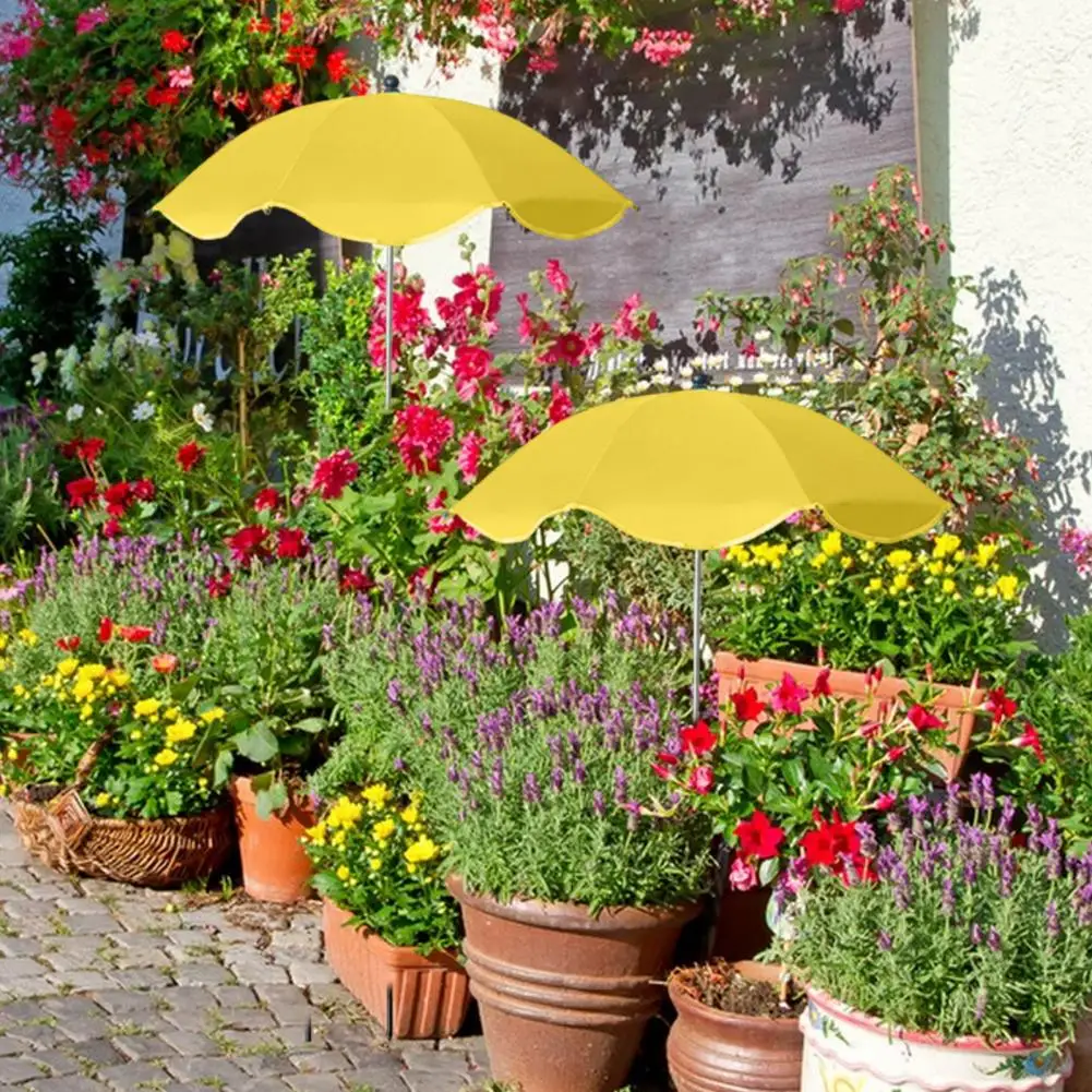 Craftsmanship Plant Umbrella Adjustable Plant Umbrella with Stake Outdoor Garden Shade for Potted Plants Flower Beds for Sun