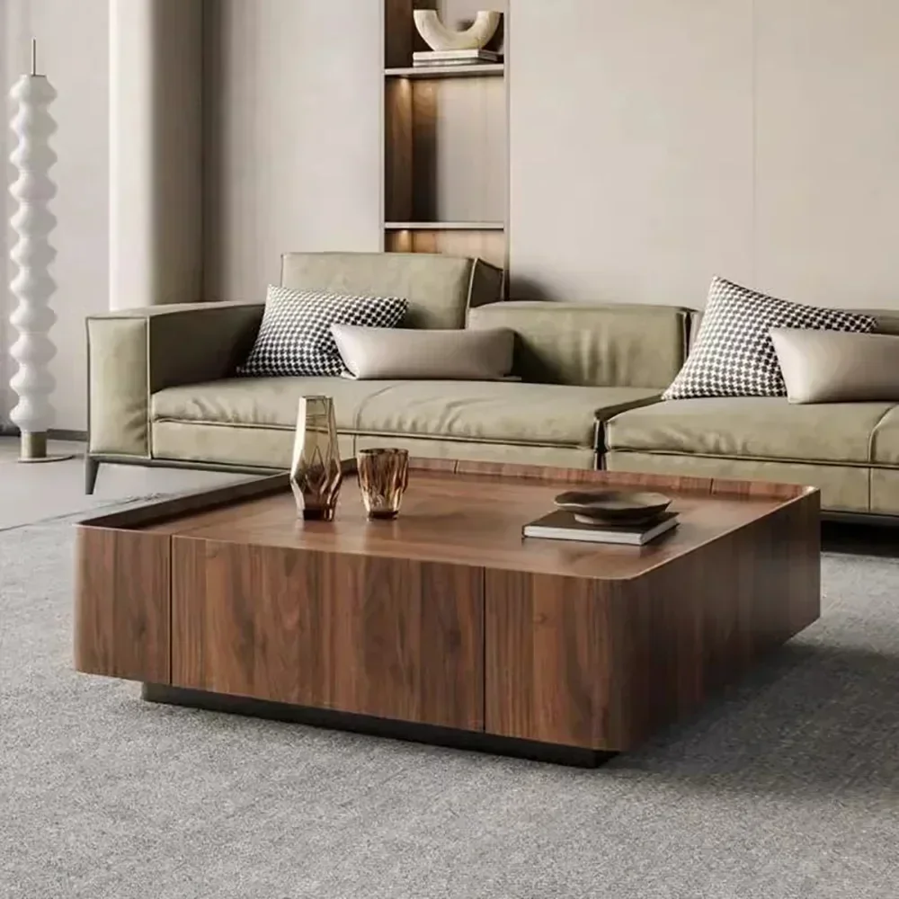 

Storage Decoration Coffee Table Organizer Drawers Modern Design Coffee Table Vintage Living Room Table De Salon Basse Furniture