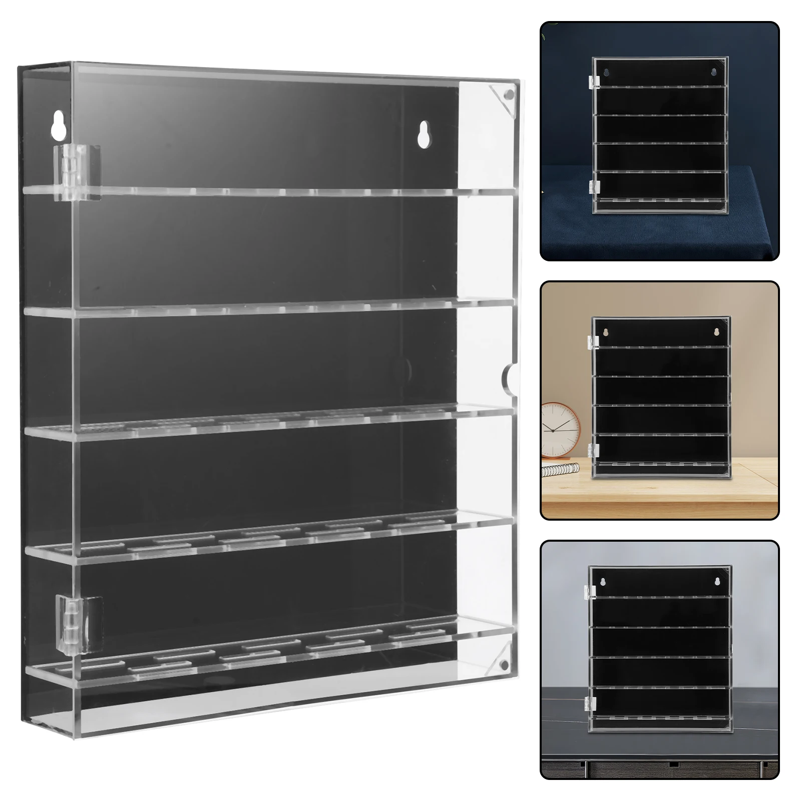 Acrylic Collection Box Coin Holders Display Case for Coins Challenge Badge Medal Clear Material Compact Storage Solution