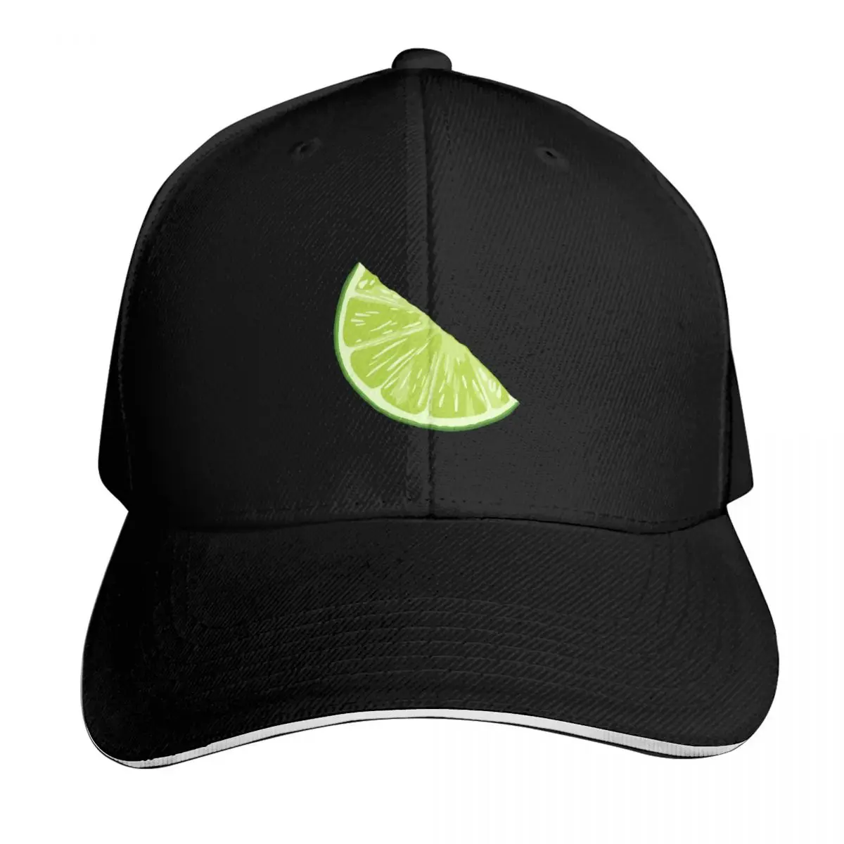 Wedge of a Lime Baseball Cap Adjustable Buckle Closure Moisture Wicking Quick Dry Curved Brim Classic Fit