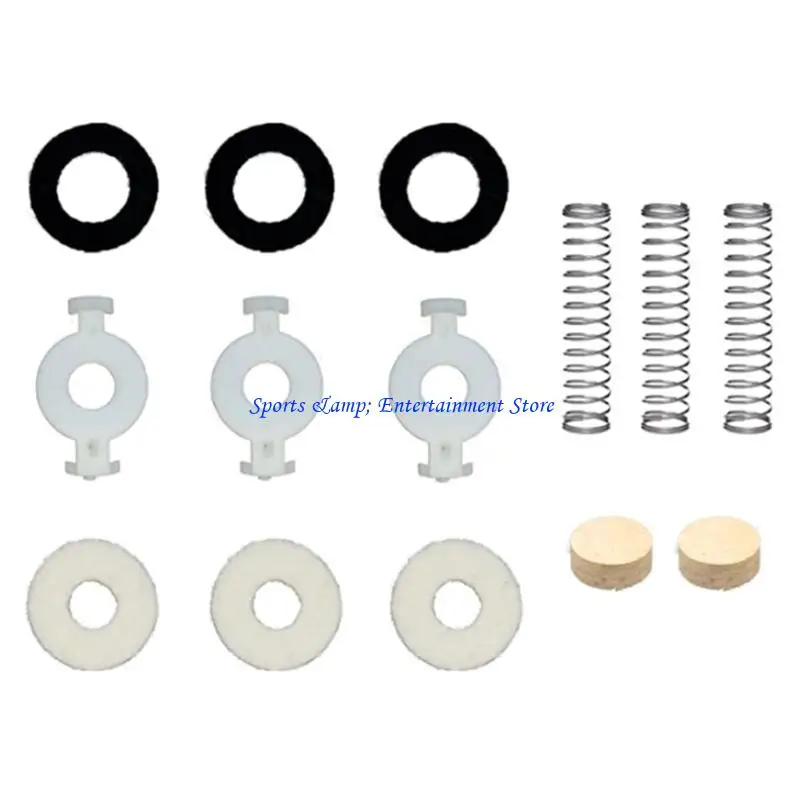 G7NF Trumpet Repair Parts, Including Trumpet Valves Guide Water Cork Felt Washer Trumpet Replacements Trumpet Repair Kits