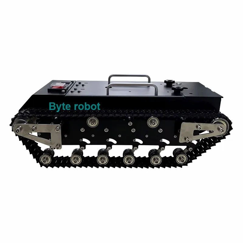 Metal Track Tank com Sistema Controlador, STM32 Robot Kit com FS Handle, 30Kg de Capacidade de Carga RC Tanque Montado Chassis, Fit para STM32