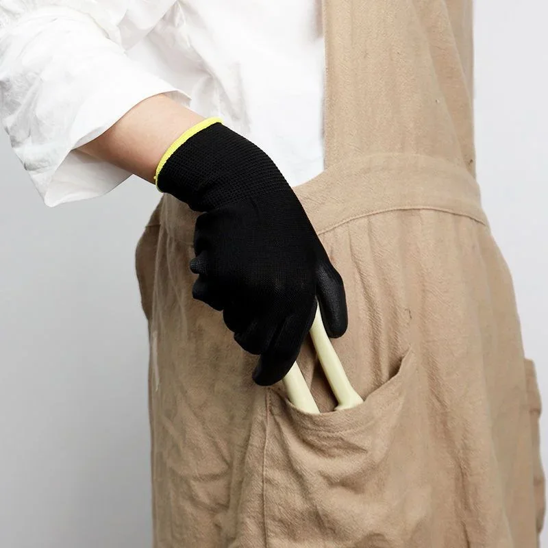 6-20 pairs of nitrile safety coated work gloves, PU gloves and palm coated mechanical work gloves, obtained CE EN388