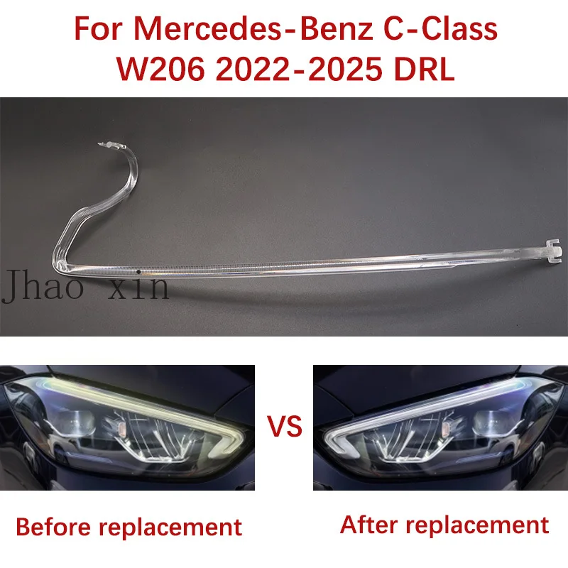DRL Lamp Suitable for Mercedes-Benz C-Class W206 White Light 2022-2025 Car Daytime Lights DRL Lamp Tube Ballast Angel Eye Module
