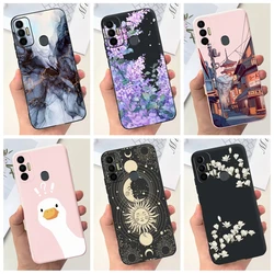 For Tecno Spark 7 KF6j Case For Tecno Spark 7 Pro 7P Spark7 Phone Cover Cute Astronaut Silicone Back Fundas Spark 7P KF7j Bumper