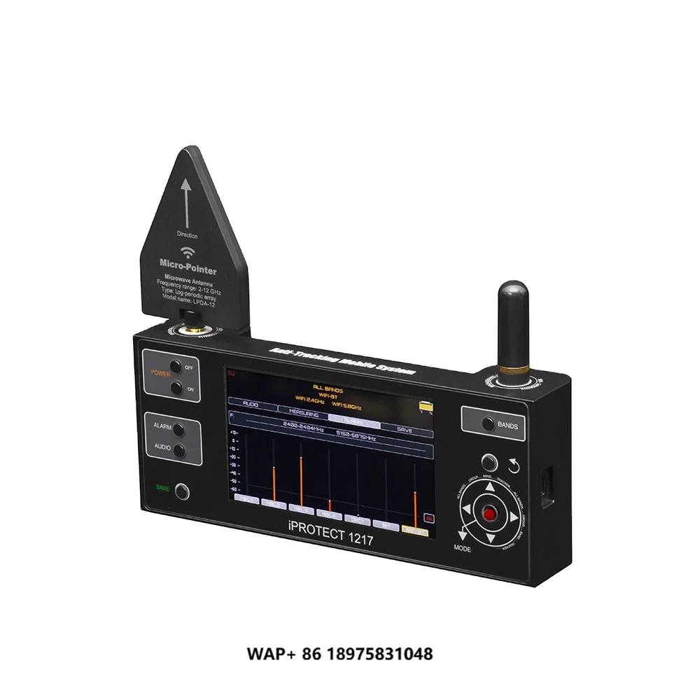 كاشف إشارة Vodasafe متعدد الوظائف 6 جيجا هرتز GSM، CDMA، 3G، 4G/LTE 5G Band بلوتوث جهاز تعقب إشارة GPS