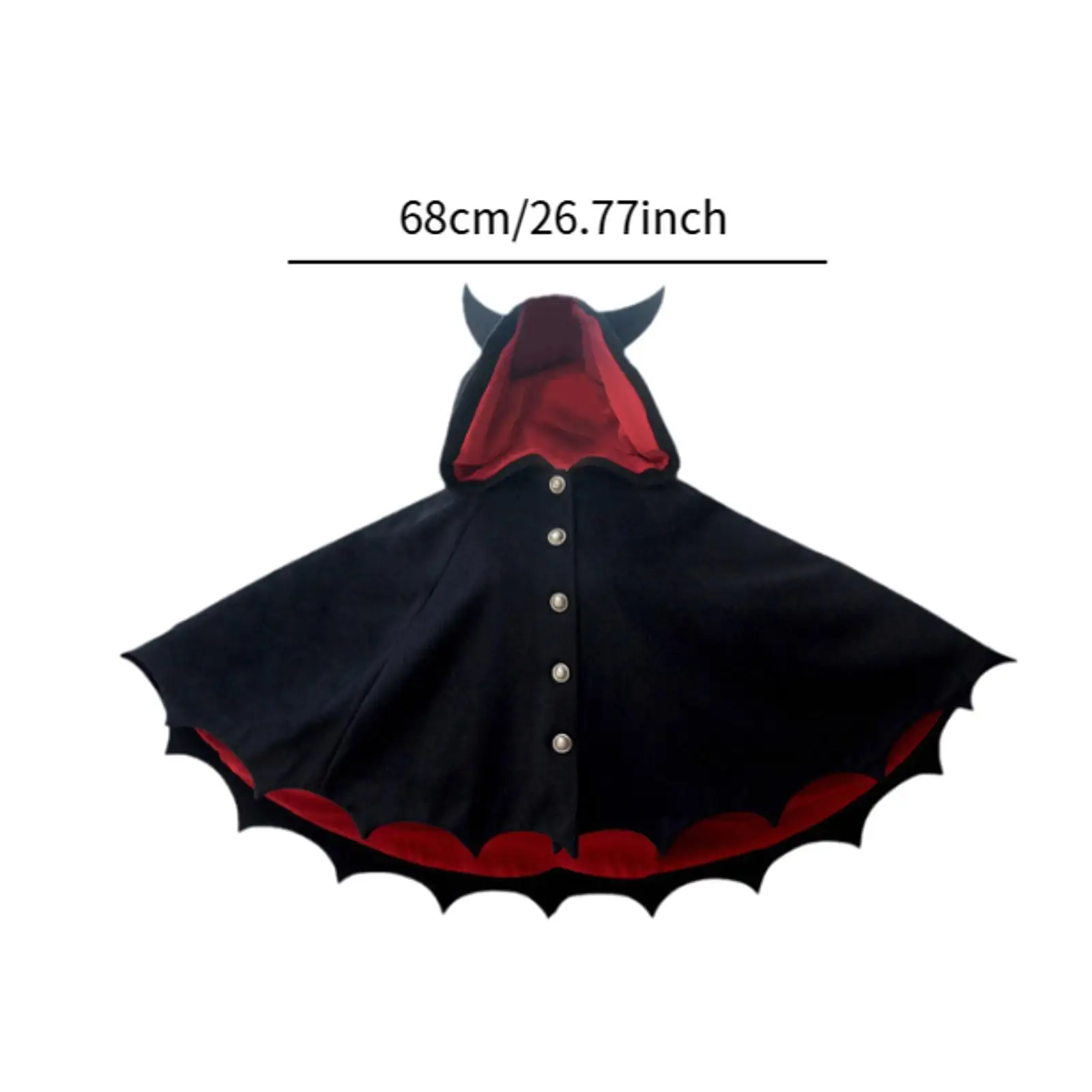 Halloween Hooded Cloak Hooded Cowl Cape Cloak for Kids Adults Boys Girls