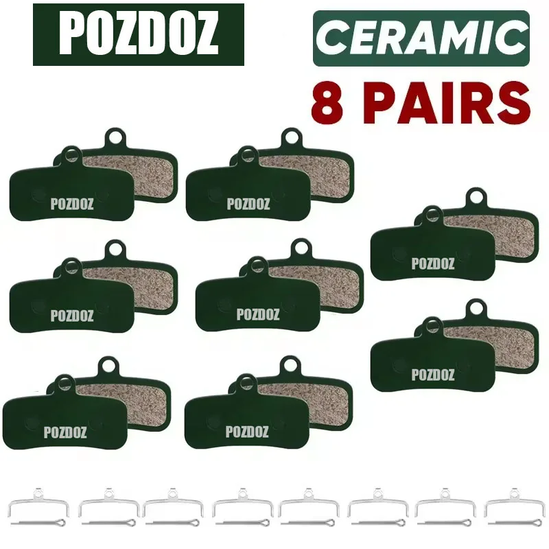 POZDOZ Keramik-Hydraulik-Scheibenbremsbeläge, verschleißfeste Scheibenbremsbeläge für SHIMANO D02S N03A 1/2/4/6/8/10 Paar MTB-Bremsbeläge – Detail 9