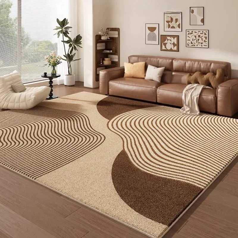 Cream Color Living Room Carpet Light Luxury Home Decoration Bedroom Rug Large Size Plush Sofa Coffee Table Floor Mat Tapis