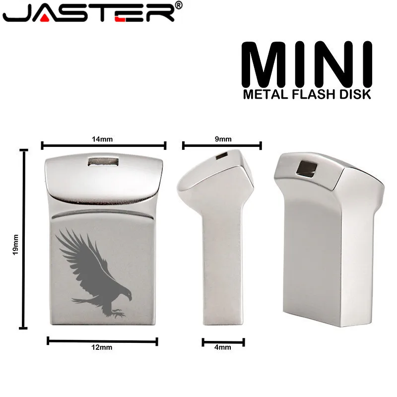 

Флэш-накопитель JASTER USB 2,0, мини металлическая Флэшка, 4 ГБ, 16 ГБ, 32 ГБ, 64 ГБ, 128 ГБ, U-диск, флэш-накопитель, флэш-карта, 1 шт., бесплатный логотип