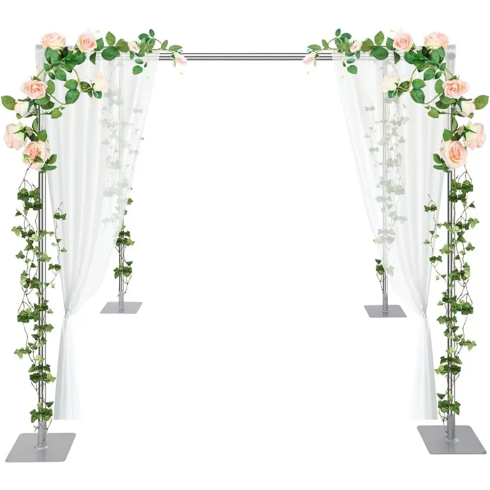 

Регулируемый 4-стоечный комплект оборудования с основанием, сверхмощная портативная система поддержки фона и драпировки своими руками для свадеб на открытом воздухе, B