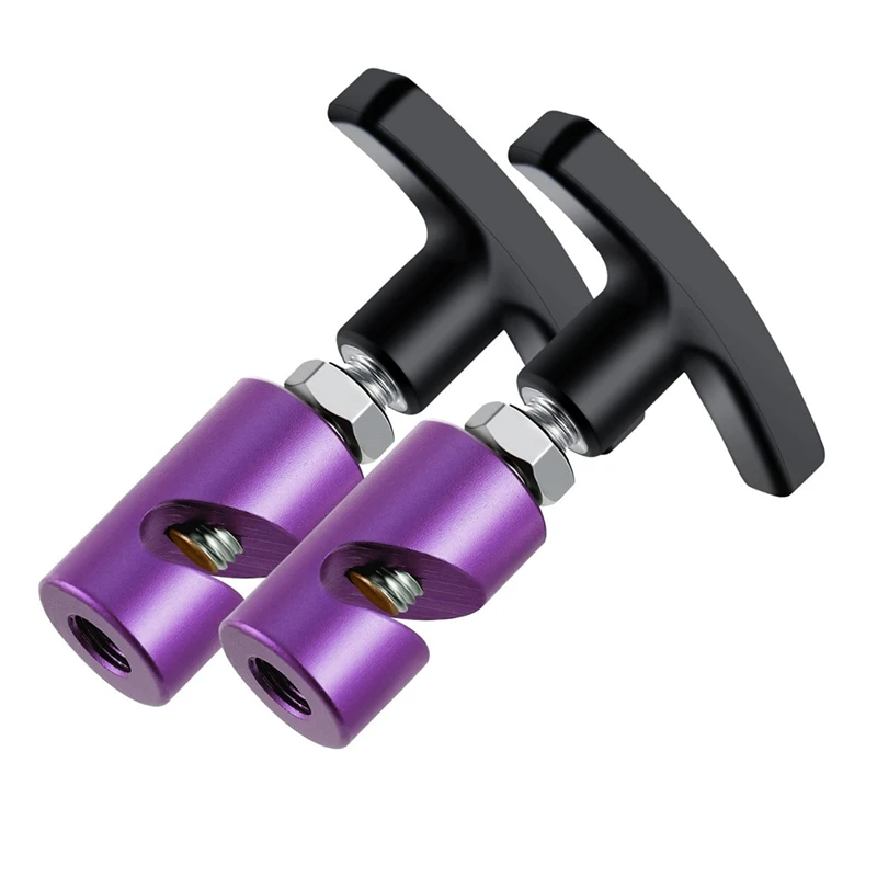 

1 PCS Spark Plug Caliper And Car Hood Prop Rod Tool Strut Clamp 2In1 Tool 12Mm Purple