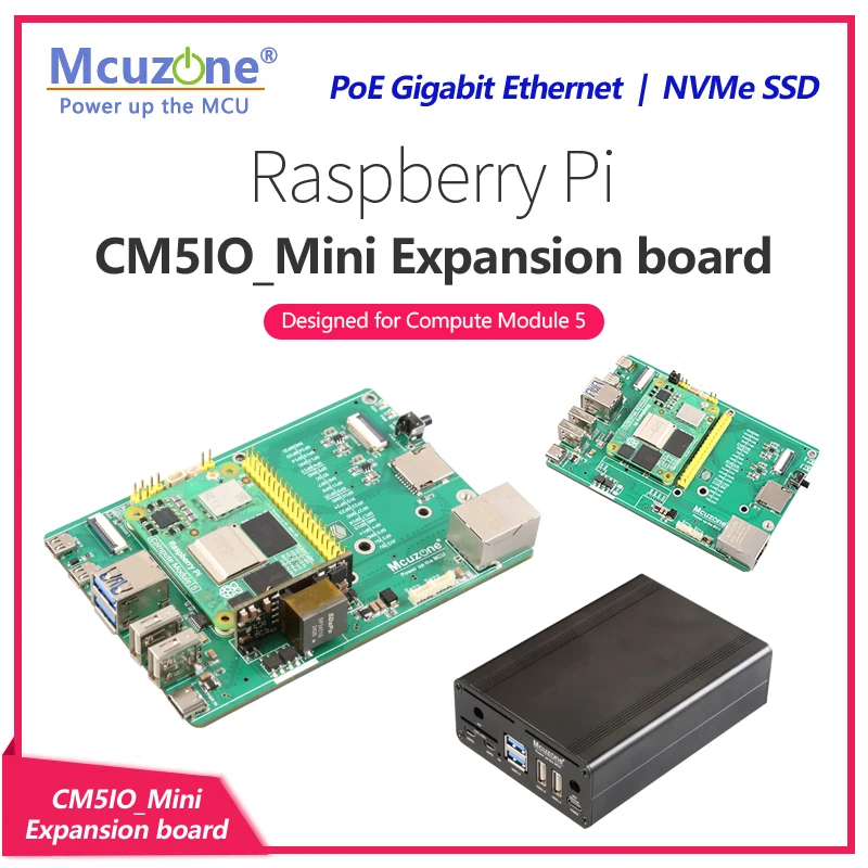 

Плата Raspberry Pi CM5IO_SSD-PoE, NVMe SSD, 5V4.5A POE Ethernet. Калируемая CAN, UART, 8ADC, ISO RS485, RS232, 4G LTE