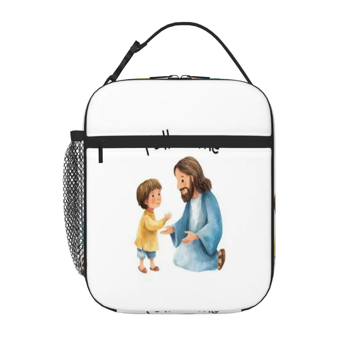 Hot Sale Jesus Loves Every Child Preppy Waterproof Lunch Bag Baby Feeding Waterproof Lunch Bag