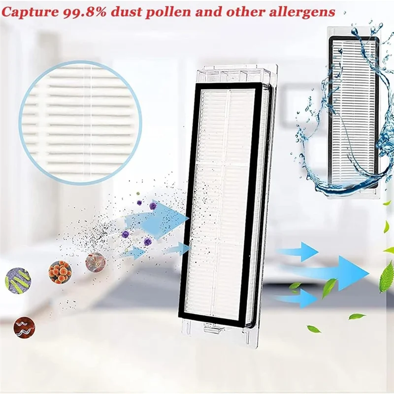 B47B-For Roborock S5 Max/S6 Max/S6 Pure/S6 Maxv/S50/S51/S55/S60/S65/S5/S6 Vacuum Cleaner Main Side Brush Hepa Filter Parts