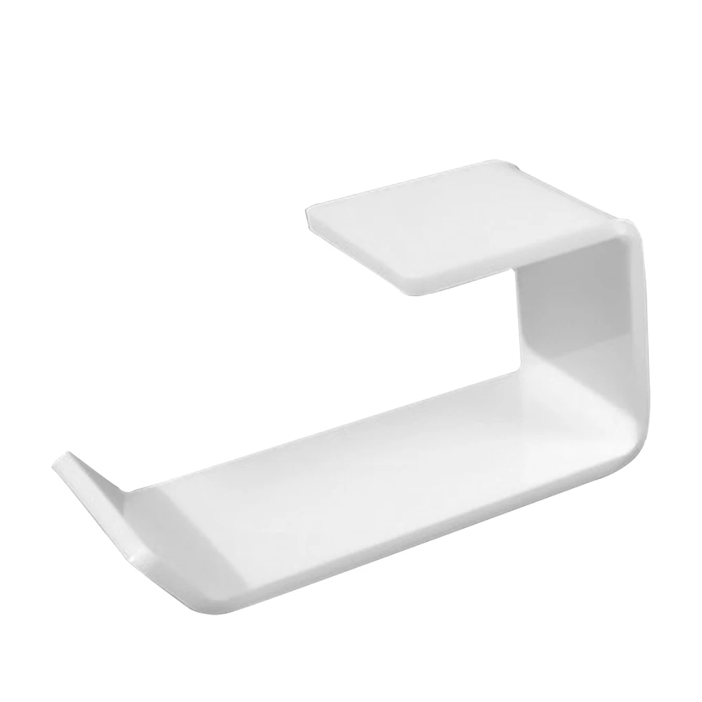 Support mural en acrylique auto-adhésif pour casque d'écoute, support de rangement pour écouteurs sous le bureau