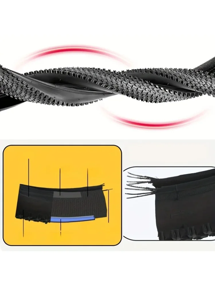 2 Stück Fahrradreifen 26x1,95 26x2,125 26x2,35 Mountainbike-Reifen Pannensicher Fahrradreifen für Stadt Straße Schotter Gras MTB – Detail 4