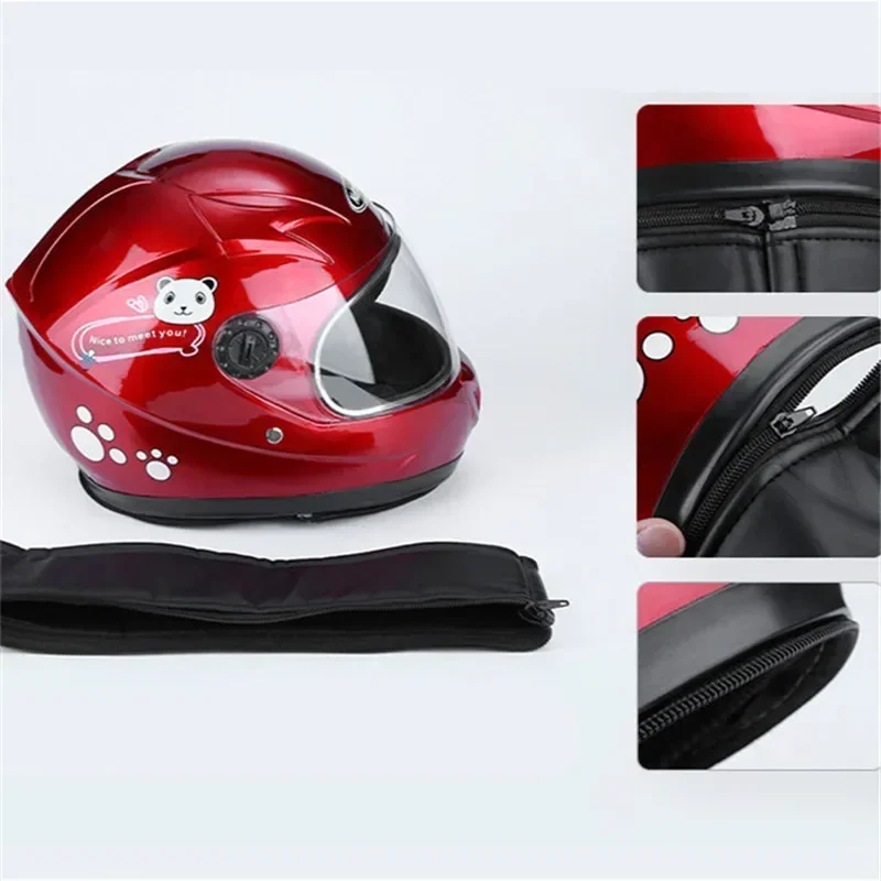 

%a 50 To 54 Cm Motorcycle Scooter Cute Personality Kid Child Helmet 6-10 Years Children Red Yellow Blue Safty Moto Bicycle Hel