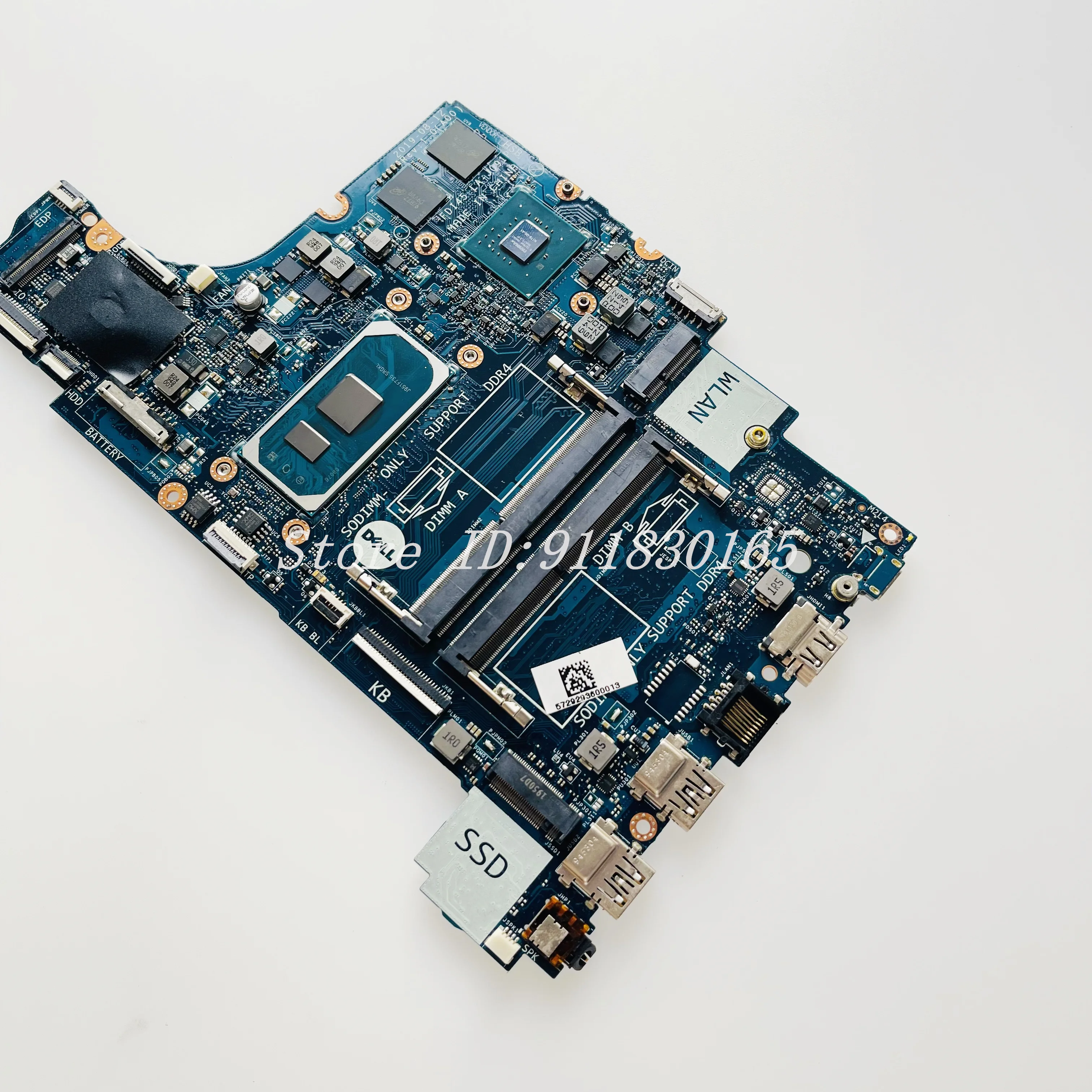 Imagem -06 - Placa-mãe Portátil para Dell Inspiron 3493 3593 5493 5593 I51035g1 I7-1065g7 Cpu Mx230 Gpu Ddr4 Cn035vmp Fdi45 La-j091p