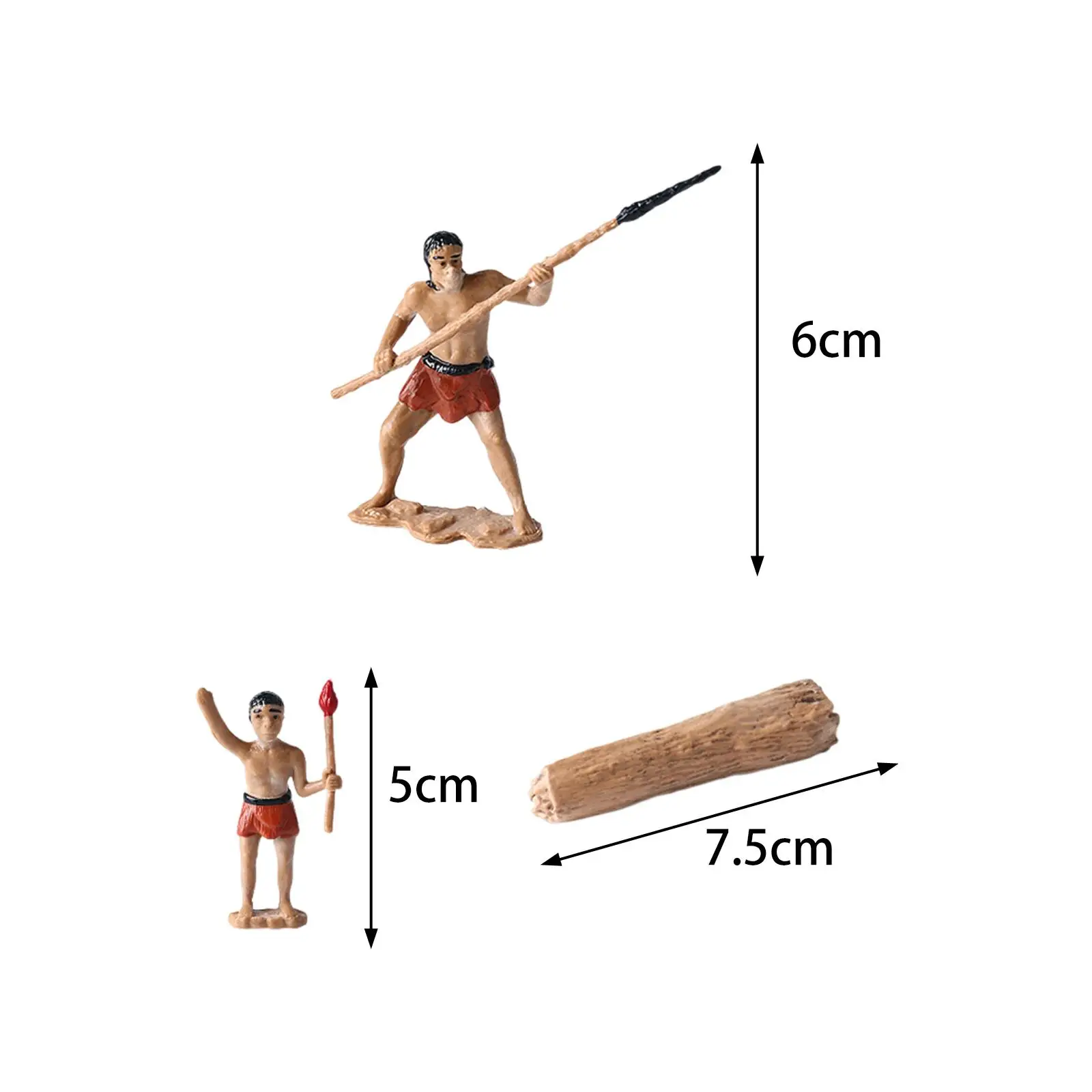 10 Pieces Primitive People Decor Gifts Mini Creative Primitive People Statue