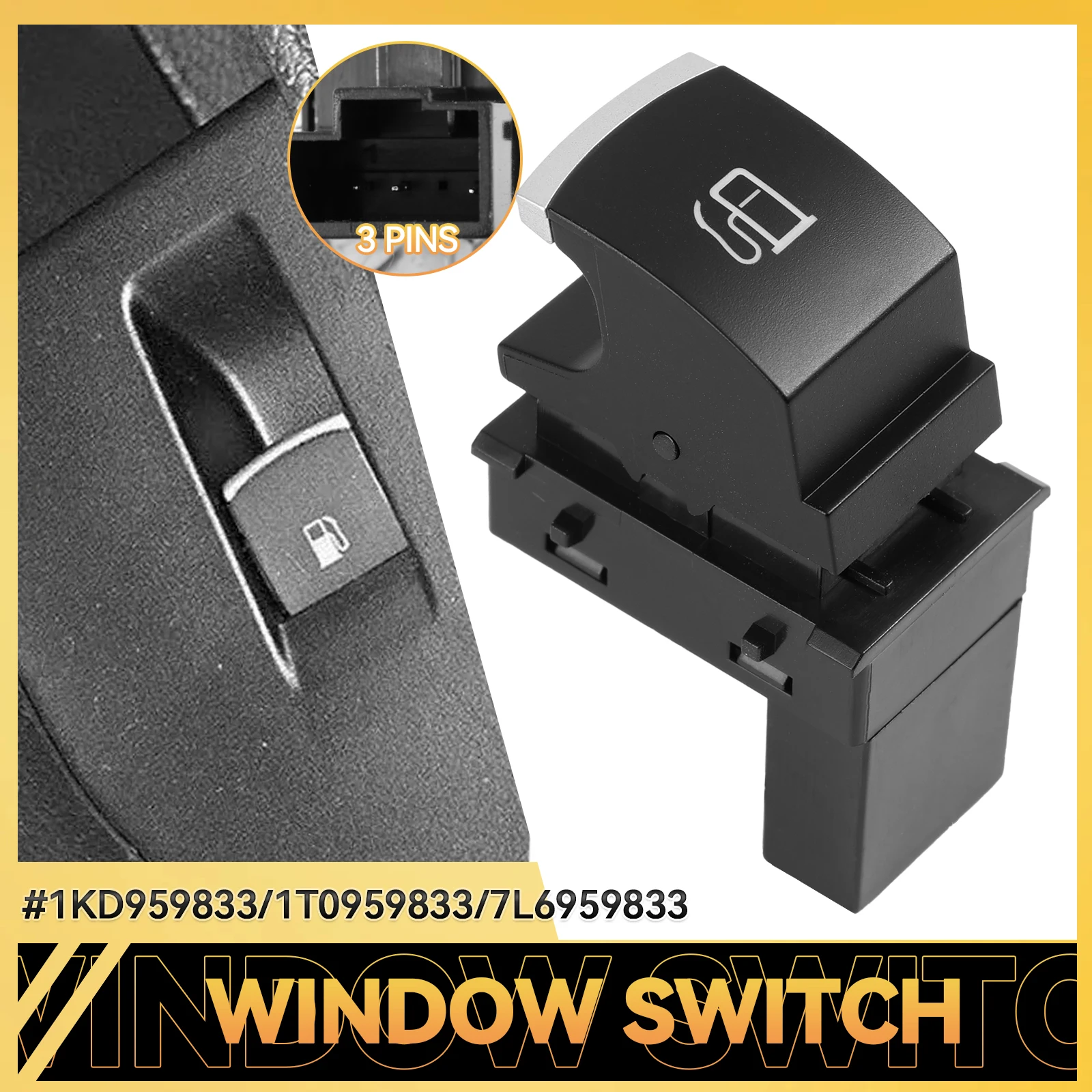 For VW Golf MK5 Jetta 5 Touran Rabbit Fuel Tank Door Release Control Switch Oil Gas Cap Key Button 7L6959833 1KD959833 1T0959833