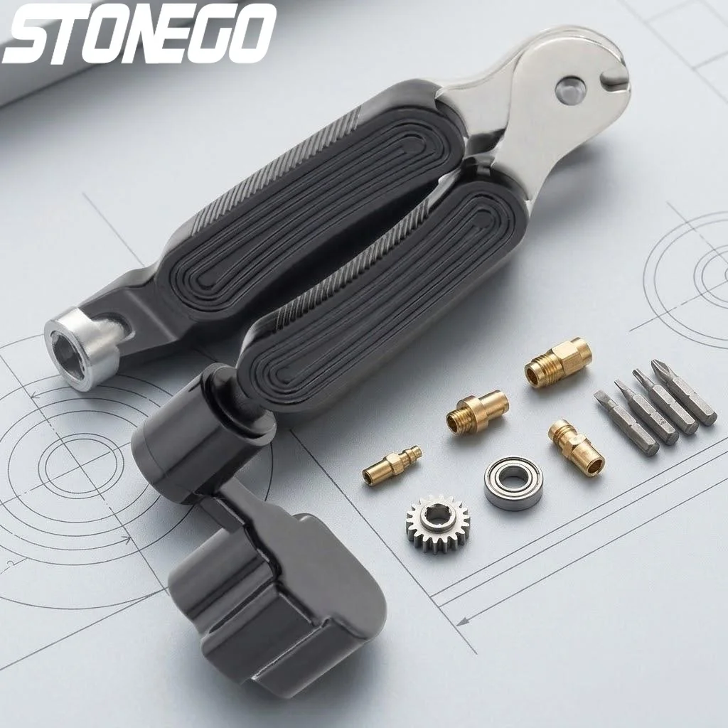 Guitar String Winder Cutter Bridge Pin Puller Tool Quick Change Accessory Black Guitar Maintenance Tuning Kit