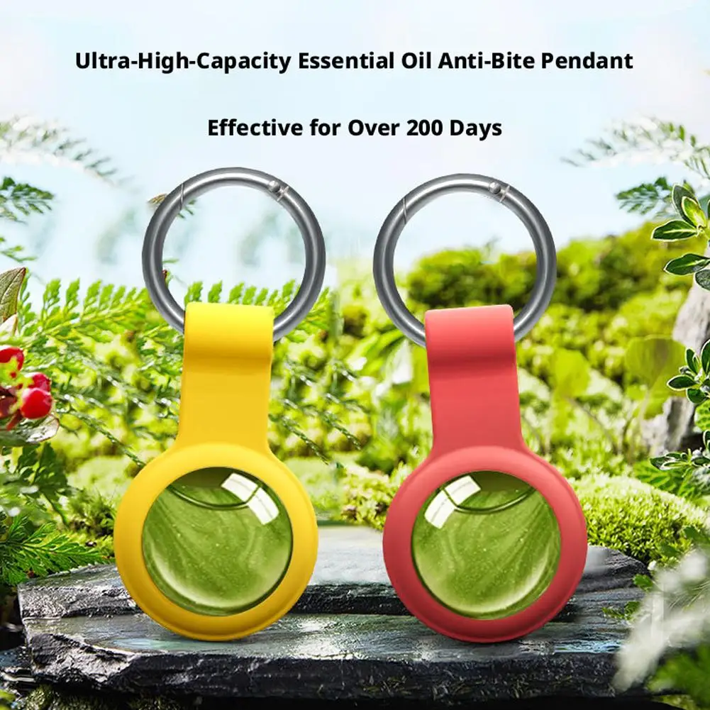 Colgante Repelente de Mosquitos con Aceite Esencial de Plantas para Prevenir Picaduras, Repelente Natural de Citronela para Viajes y Campamentos al Aire Libre