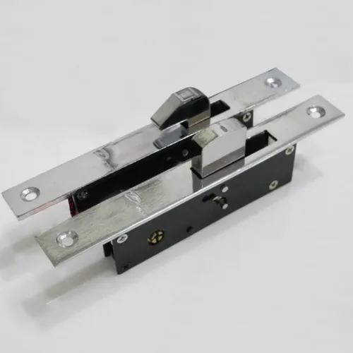 Cerradura de gancho para puerta corredera, cerraduras de ventana de aleación de aluminio, cerradura de suelo de puerta de madera de seguridad antirrobo con llaves cruzadas para puerta de madera