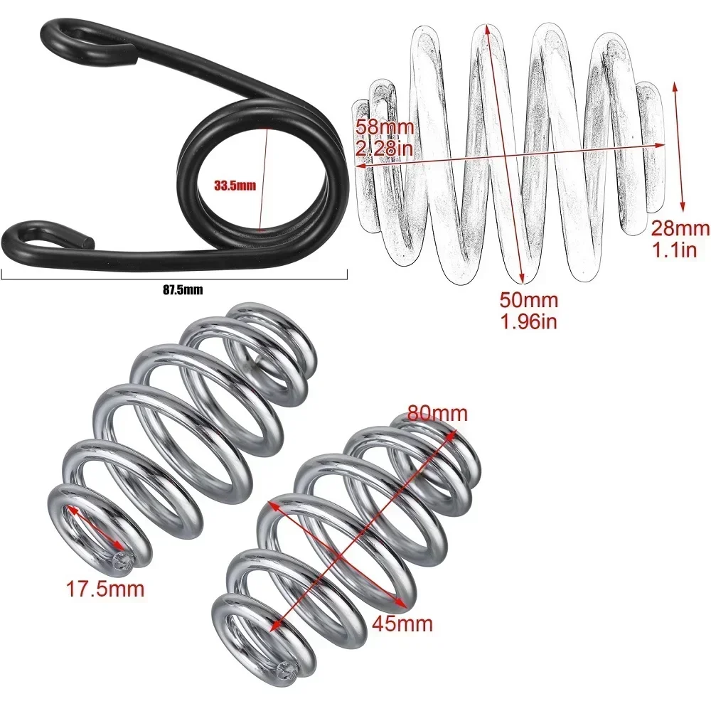 Motorcycle Seat Bracket Mount w/ Springs For Harley KTM Honda Suzuki Kawasaki Aprilla Yamaha Ducati Indian Triumph ATV UTV