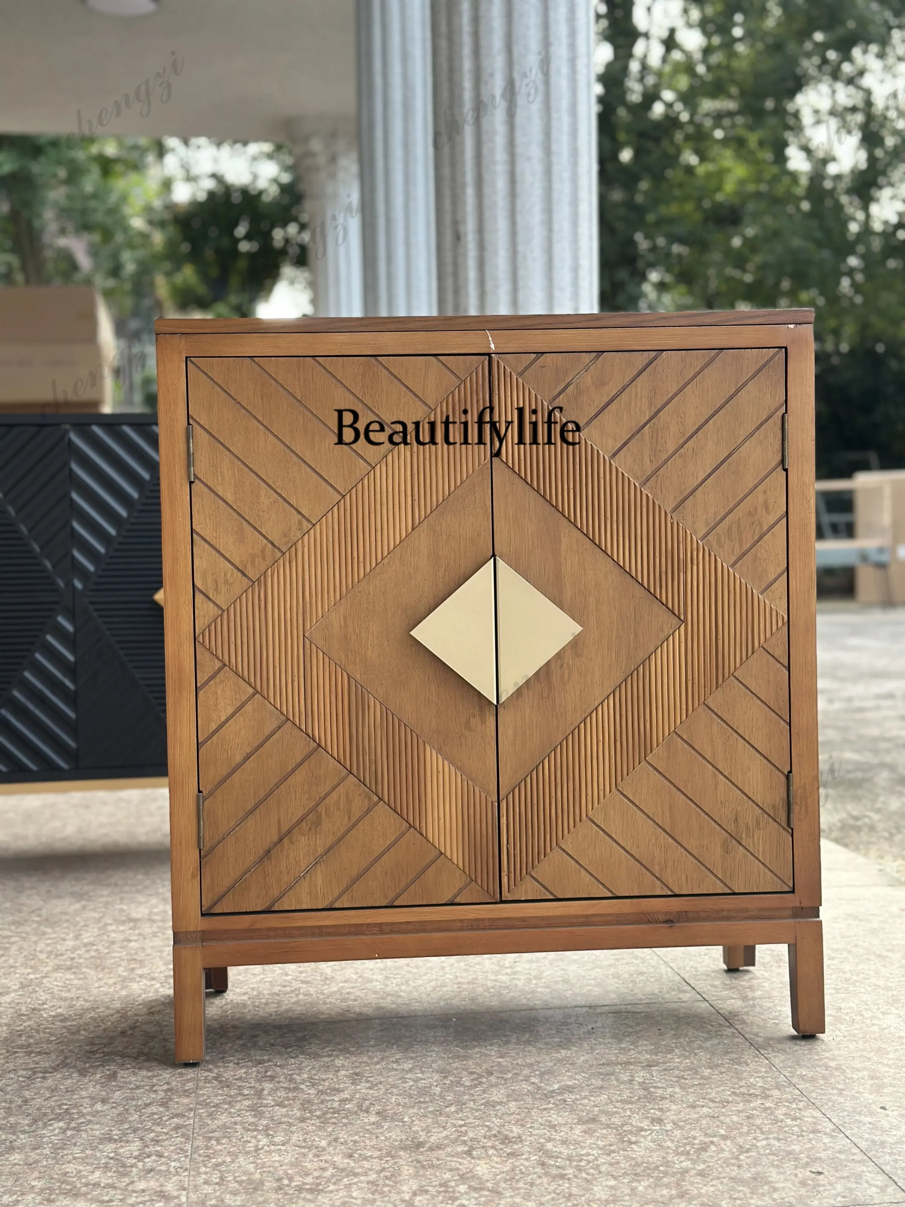 Geometric pattern three-dimensional engraving craft furniture porch cabinet locker b567