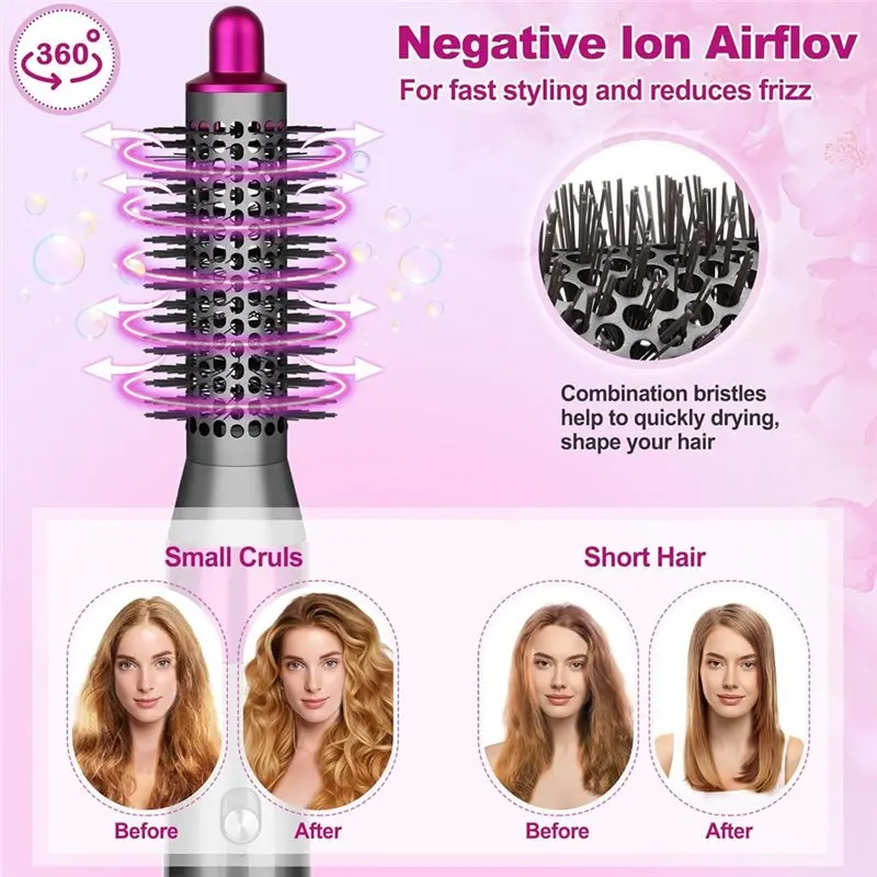 [NEW!ABMK】 Hair Straightener Attachment Small Round Volumizng Brush Attachment For Dyson Airwrap HS01 HS05 HS08 Accessories