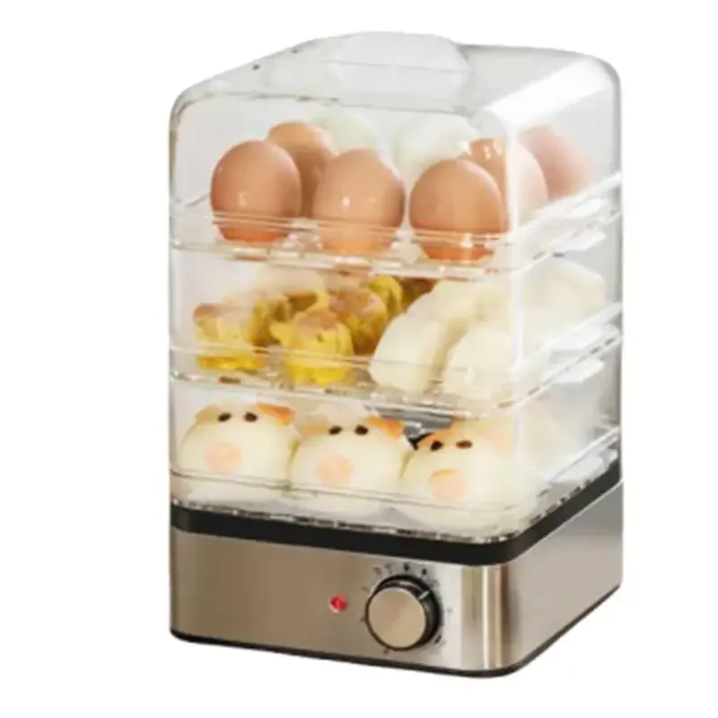 

220V Household Egg Cooker Automatic Power Off Egg Steamer Multifunctional Large Timed Three-layer Egg Steamer Breakfast Machine